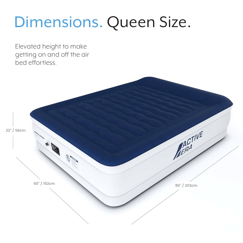 Active Era Luxury Air Mattress with Built-in Electric Pump